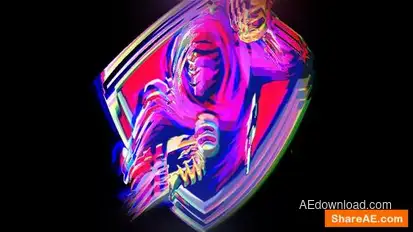 Fast Glitch Logo Logo Stings template preview