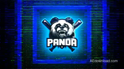 Fast Glitch Logo Reveal Logo Stings template preview