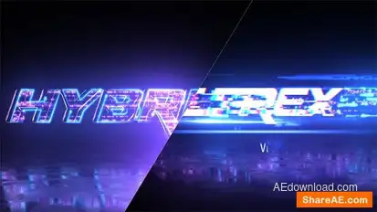 Fast Glitch Logo Reveal Logo Stings template preview