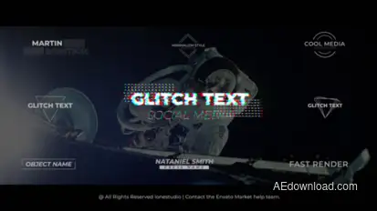 Fast Glitch Titles Titles template preview