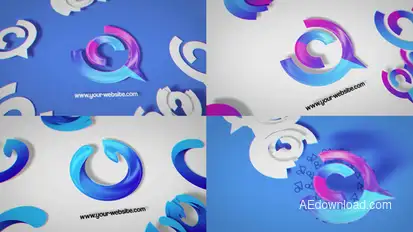 Fast Glitch Unveil Logo Stings template preview