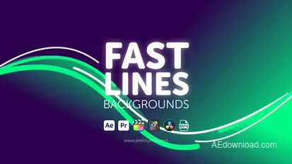 Fast Lines Backgrounds Elements template preview