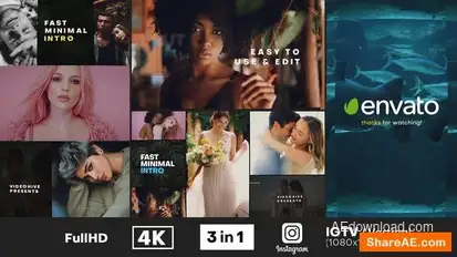 Fast Minimal Intro Openers template preview