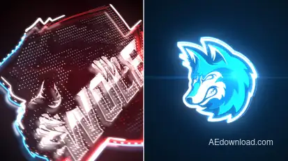 Fast Neon Logo Reveal Logo Stings template preview