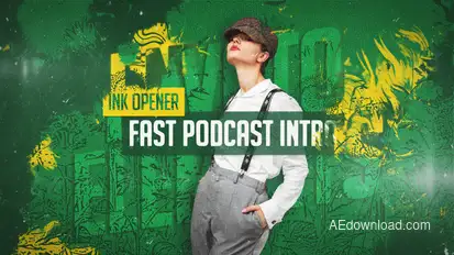 Fast Podcast Intro Openers template preview