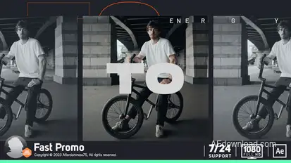 Fast Promo Video Displays template preview