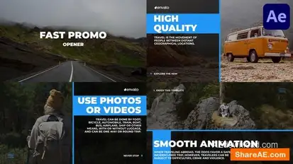 Fast Promo for After Effects Openers template preview
