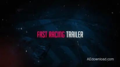Fast Racing Trailer Video Displays template preview