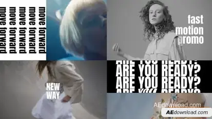 Fast Rhythmic Typography Intro | AE Openers template preview