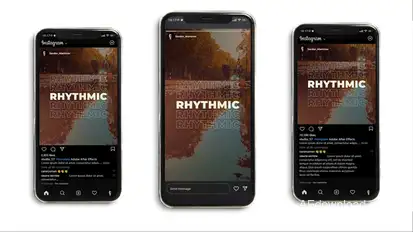 Fast Rhythmic Typography Instagram Titles template preview