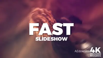 Fast Slideshow Video Displays template preview