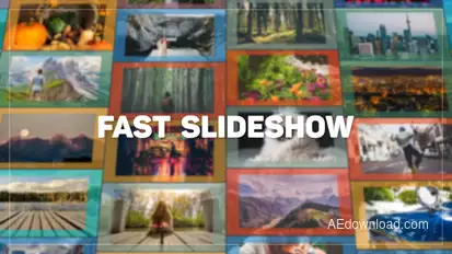 Fast Slideshow Video Displays template preview