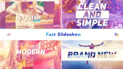 Energetic Promo Slides Video Displays template preview
