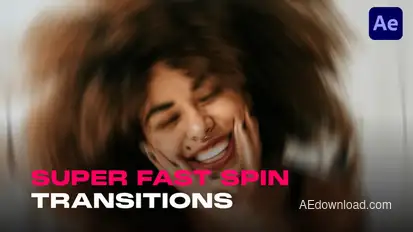 Fast Spin Transitions for After Effects Elements template preview