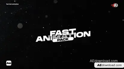 Fast Text Animation - ae Titles template preview