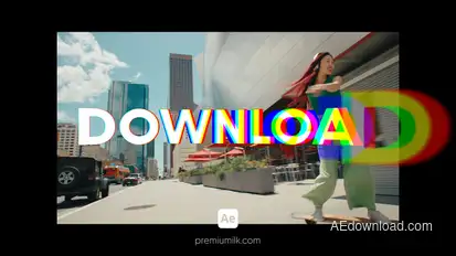 Fast Titles Pack Color Distortion Titles template preview