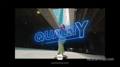 Fast Titles Pack Neon Titles template preview