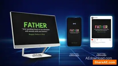 Fathers Day Text Opener Openers template preview