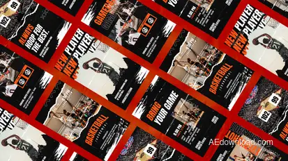 Fernost Basketball Sports Reel Product Promo template preview