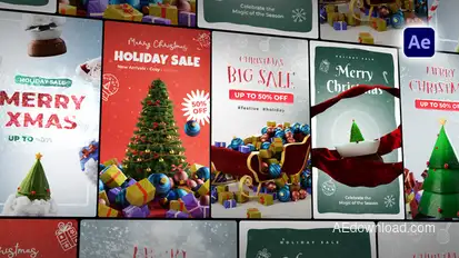 Festive Christmas Stories Openers template preview