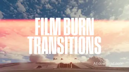 Film Burn Transitions Elements template preview