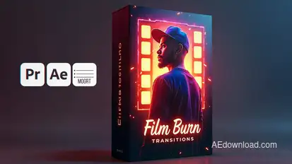 Film Burn Transitions Elements template preview