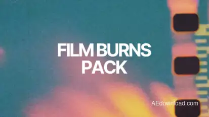 Film Burns Pack Elements template preview