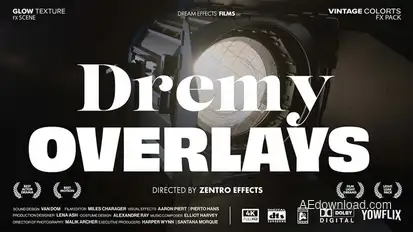 Film Dreamy Light Leak Color Overlays For After Effects Elements template preview