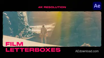 Film Letterbox Overlays Elements template preview