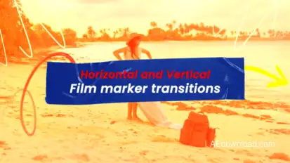 Film Marker Transitions Elements template preview