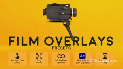 Film Overlays Elements template preview