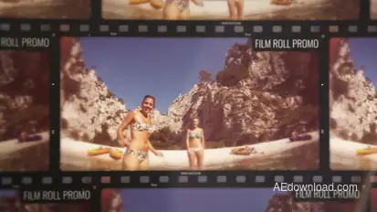 Film Roll Promo Video Displays template preview