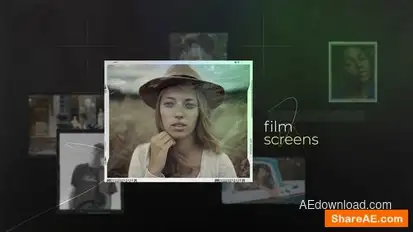 Film screens Openers template preview
