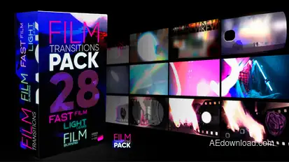 Film Transitions Pack Elements template preview