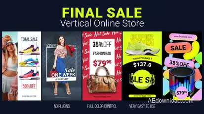 Final Sale - Vertical Online Store Product Promo template preview