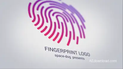 Fingerprint logo Logo Stings template preview