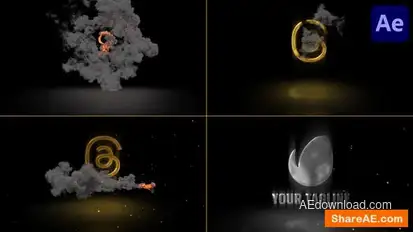 Videohive Fire and Smoke Logo Reveal for After Effects Logo Stings template preview