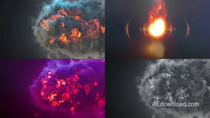 Fire Blast Logo Intro Logo Stings template preview