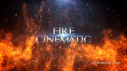 Fire Cinematic Titles Titles template preview