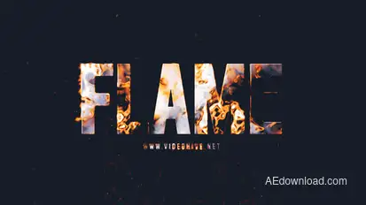 Fire Countdown Elements template preview