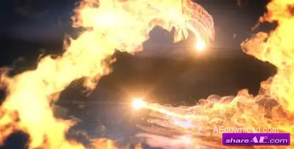 Videohive Fire Dance Logo Reveal Logo Stings template preview