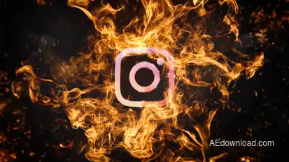 Fire Explosion Logo 2 Logo Stings template preview