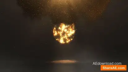 Fire Explosion Logo Logo Stings template preview