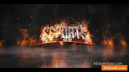 Videohive Fire Explosion Logo 45153227 Logo Stings template preview