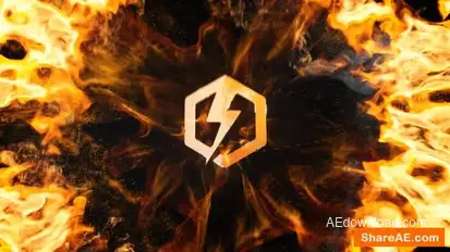 Fire Explosion Logo Logo Stings template preview