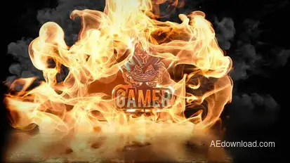 Fire Explosion Logo Logo Stings template preview
