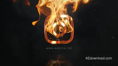 Fire Explosion Logo Logo Stings template preview