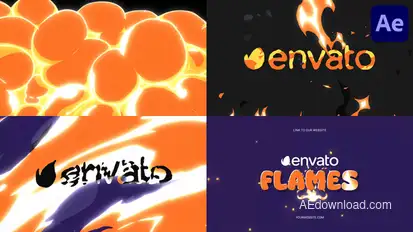 Fire Explosion Logo Opener for After Effects Logo Stings template preview