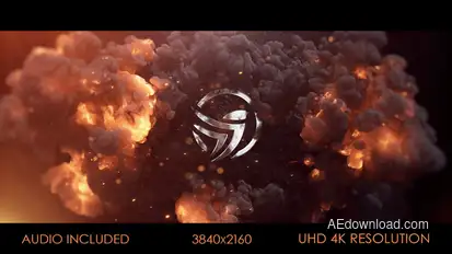 Fire Explosion Logo Reveal Logo Stings template preview