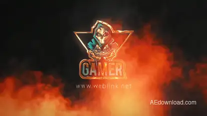 Fire Explosion Logo Reveal Logo Stings template preview